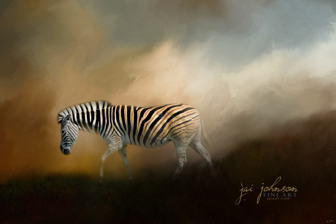 Going Home At Sunset - Zebra Art