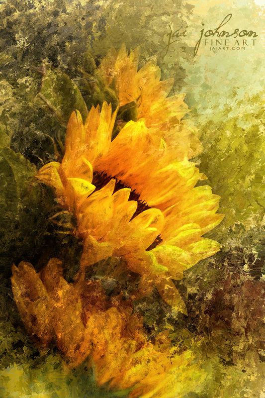 Impressionist Sunflowers