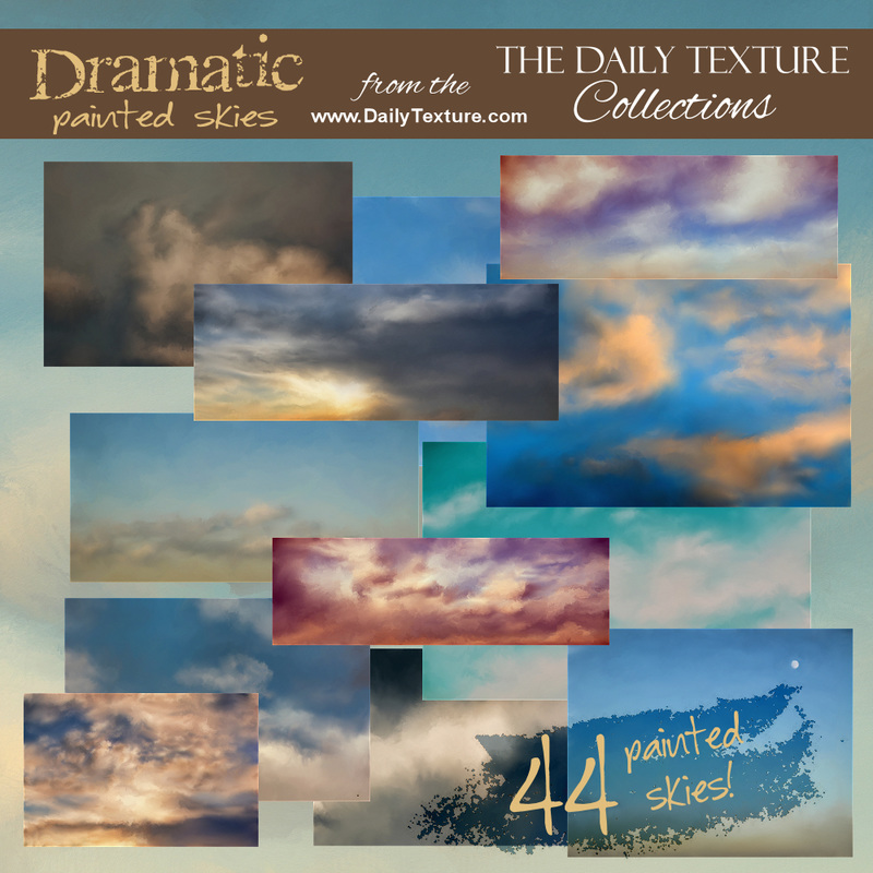 Dramatic Painted Skies Texture Collection